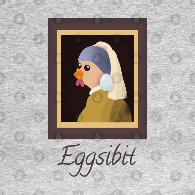 Funny Hen Museum Puns | Art Gift Ideas | Vermeer Paintings by Fluffy-Vectors